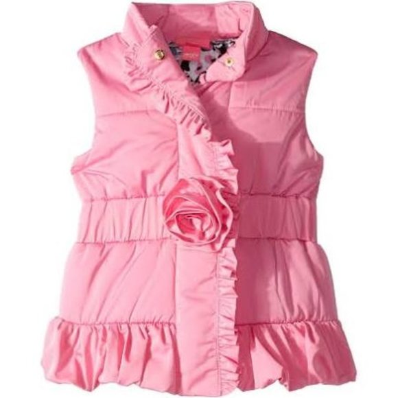 NWT Lilly Pulitzer Girl’s Cayley Vest Hisbiscus Pink